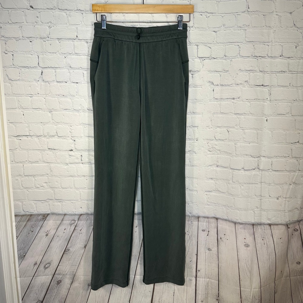 Lululemon Softstreme High-Rise Pants Green LW5EGTS Size 4 Activewear READ!